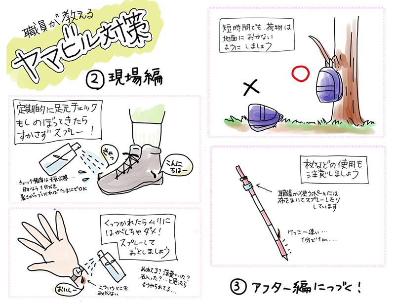 ヤマビルとその対処法